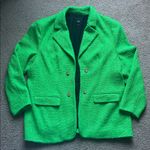 River Island Green Tweed Open Blazer Photo 0