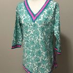 Gretchen Scott Coral reef tunic top Green Size M Photo 2