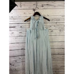 Women's Indigo Soul Light Blue Tiered Halter Maxi Dress Size L Size L Photo 4