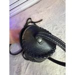 Patricia Nash Black Leather Mini Barrel Crossbody Bag Photo 8