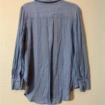 Free People  Thats a
Wrap Shirt Chambray Combo Blue Photo 6