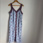 Sundance  Blue Boho Wandering Soul Embroidered Midi Sleeveless Dress MP Photo 1