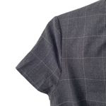 Hugo Boss  Dironah Virgin Wool Gray Windowpane Sheath Dress size 4 Photo 4