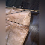 Elliott lucca tan duffel bag logo tassel leather $248 boho western luggage fall Photo 8