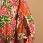 Lilly Pulitzer  Floral Print Babydoll Short Sleeve Top - size 8 Photo 6