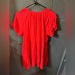 Knox Rose  Red Embellished Short Sleeve Dress Photo 4