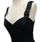 Lillie Rubin Maxi Dress Womens 8 Black Embroidered Beaded Evening Gown Formal Photo 1