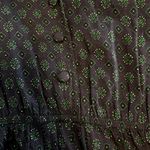 Karin Stevens VTG  Shirt Dress Printed Button Down Collared Navy Blue 10 Photo 1