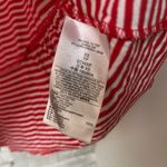 Gap Red & White Striped Sleeveless peplum tank Top Photo 3