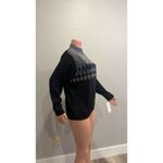 Alfred Dunner  Diamond Pattern Sweater Size 1X LA SCALA BLACK SHINE SILVER NWT#83 Photo 9