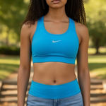 Nike  Women's Blue Racerback Active Sports Bra Size XL Photo 0