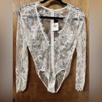 Be Wicked, Long Sleeve Lace Body Suit From Dujor Boutique NWT White Photo 1