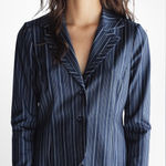 Kookai  Navy Pinstripe‎ Blazer Women's Size 38 or 4 Workwear Business Classic Photo 0