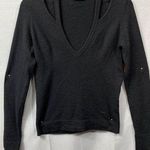 Versace Womens Black V Neck Long Sleeve Sweater Size 42 SKU 7360 Photo 0