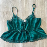 American Eagle Womens Green Lace Tank Top - L Photo 0