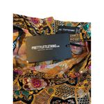 Pretty Little Thing  Brocade Mini Skirt Metallic Floral Zipper Gold Size 10 NWT Photo 11