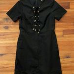 Michael Kors Michael Black Cotton Short Sleeve Dress Womens 6 Photo 3