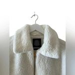 Urban Outfitters Outfitter Sherpa Fuzzy Zip Up Cropped Ivory Womens Jacket SZ M Photo 1
