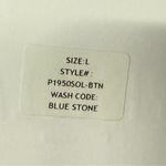 Pistola Jumpsuit Women M Blue Stone Relaxed Field Suit Short Sleeve Button Front Photo 6