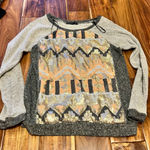 potter's pot Women’s  sequin Aztec print sequin sweater. Size medium Photo 0