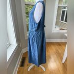Vintage Susquehanna Trail Outfitters Blue Denim Button Down Jumper Dress Sz 12 Photo 1
