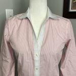 Brooks Brothers  346 Fitted Red Pin Stripe 4 Cotton Photo 1