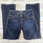 Silver Jeans Suki Surplus Sz 29x30 Low Rise Boot Cut Flare Embroidered Western Blue Photo 2