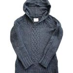 Old Navy charcoal gray knit sweater hoodie size Small preloved Photo 0