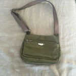 Kipling  moss green with colbalt blue lining crossbody bag Photo 14