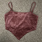 SheIn velvet triangle crop top Photo 0