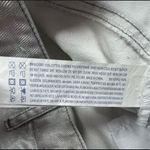 Forever 21  Silver Metallic Coated Cutoff Denim Jean Skirt Size Large Photo 5