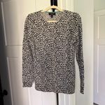 Charter Club  Cashmere Animal Print Long-Sleeve Crewneck Sweater Photo 1
