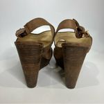 Coach  Jazlyn tan leather‎ wedge sandals women’s size 9.5 gladiator casual Photo 5