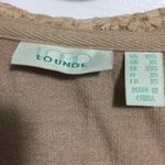 LOGO By Lori Goldstein LOGO Lounge Zip Front Hoodie Lace Trim Beige Cream Size XXS Photo 2