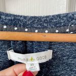 Anthropologie Pure and Good blue marbled long sleeved top Photo 5