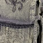 VTG JUST CRUISING BOHO HIPPIE EMBROIDERED WOMEN MIDI DRESS CORSET TIE M BROWN Size M Photo 5