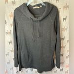 Soft Surroundings  Gray Cowl Neck Knit  Hoodie with Pockets Size Small Photo 1