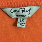 Women’s Coral Bay Energy Full Zip Cuff Sleeve Sweatshirt Size 1X Orange Color Photo 1