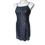 Trixxi NWT,  Shine Dress Spaghetti Straps Blue Sparkle, Sz S Photo 6