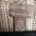Fenn Wright Manson  Taupe Cable Knit Faux Fur Vest Wool Alpaca blend size small Photo 3
