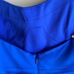 Mac Duggal  Rhinestone-Strap Satin Mini Dress Indigo Photo 10