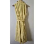 Tahari ‎ Arthur S. Levine Striped Sleeveless Midi Dress with Belt Yellow 16 Photo 3