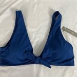 Everlane Womens size L Retired Renew Blue Dusk Tie Front Bikini Top Swim Photo 48
