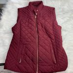 Francesca's Burgundy Quilted Vest Photo 1
