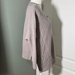 ALLSAINTS  Riley Jumper Textured Knit Sweater Taupe Gray Size Small Photo 2