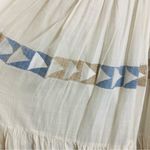 Mirth Paros one shoulder tiered midi dress in Grecian Jamdani. Hand made. M Blue Size M Photo 4