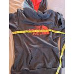The North Face Hoodie Women's Size S/P Grey With Pink Writing Photo 3