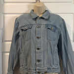 Dazedwaves juniors Blue Cropped Jean Jacket with Vintage Style large Size undefined Photo 0
