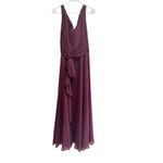 David's Bridal David's‎ Bridal Long Chiffon Surplice Tank Dress Size 10 NWT Photo 2