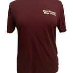 Levi's One Planet One Party Fitted Short Sleeve Brown T Shirt Sm Y2K Streetwear Photo 0